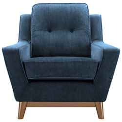 G Plan Vintage The Fifty Three Armchair Velvet Indigo